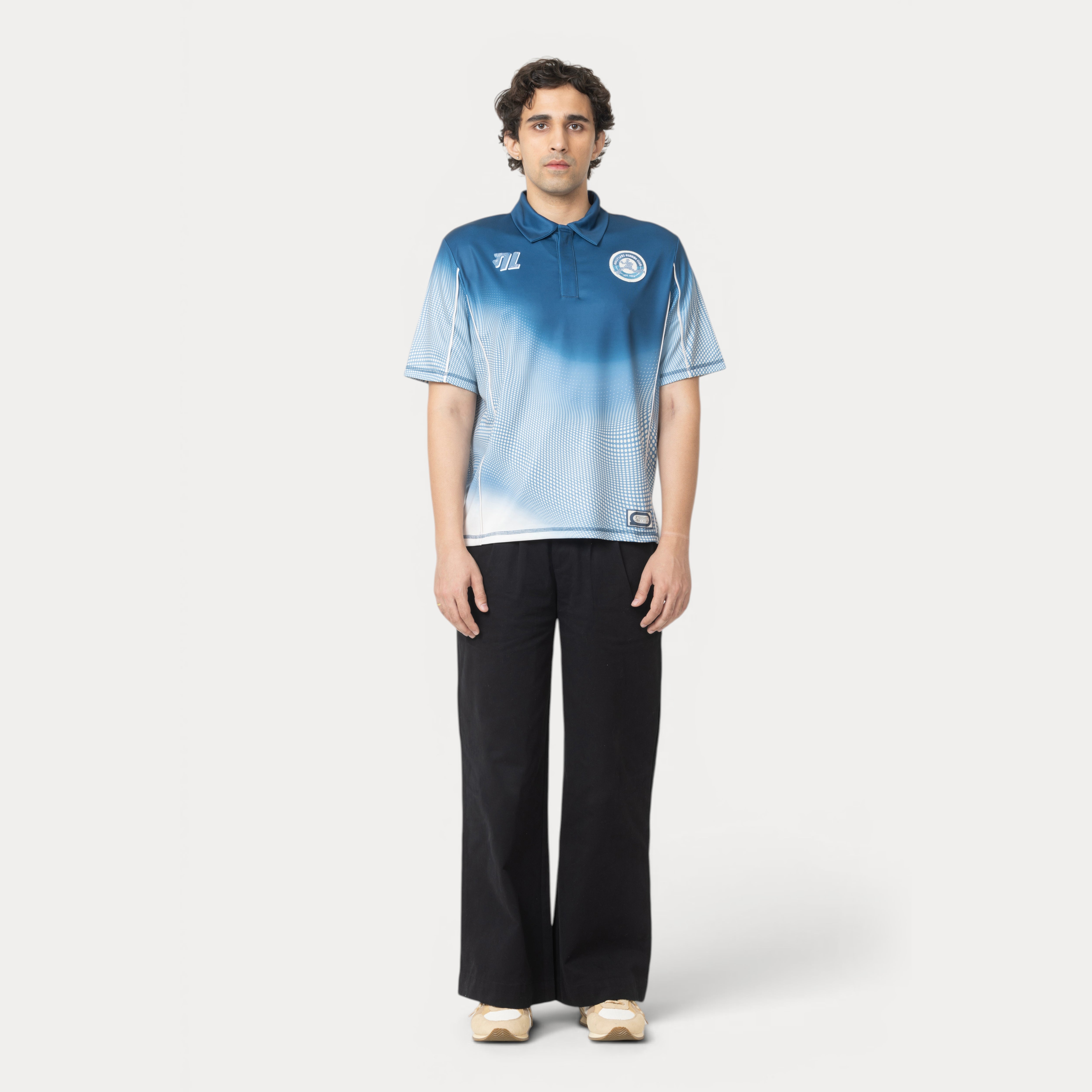 Gully 17 Jersey - Udaan Blue (Polo Neck)