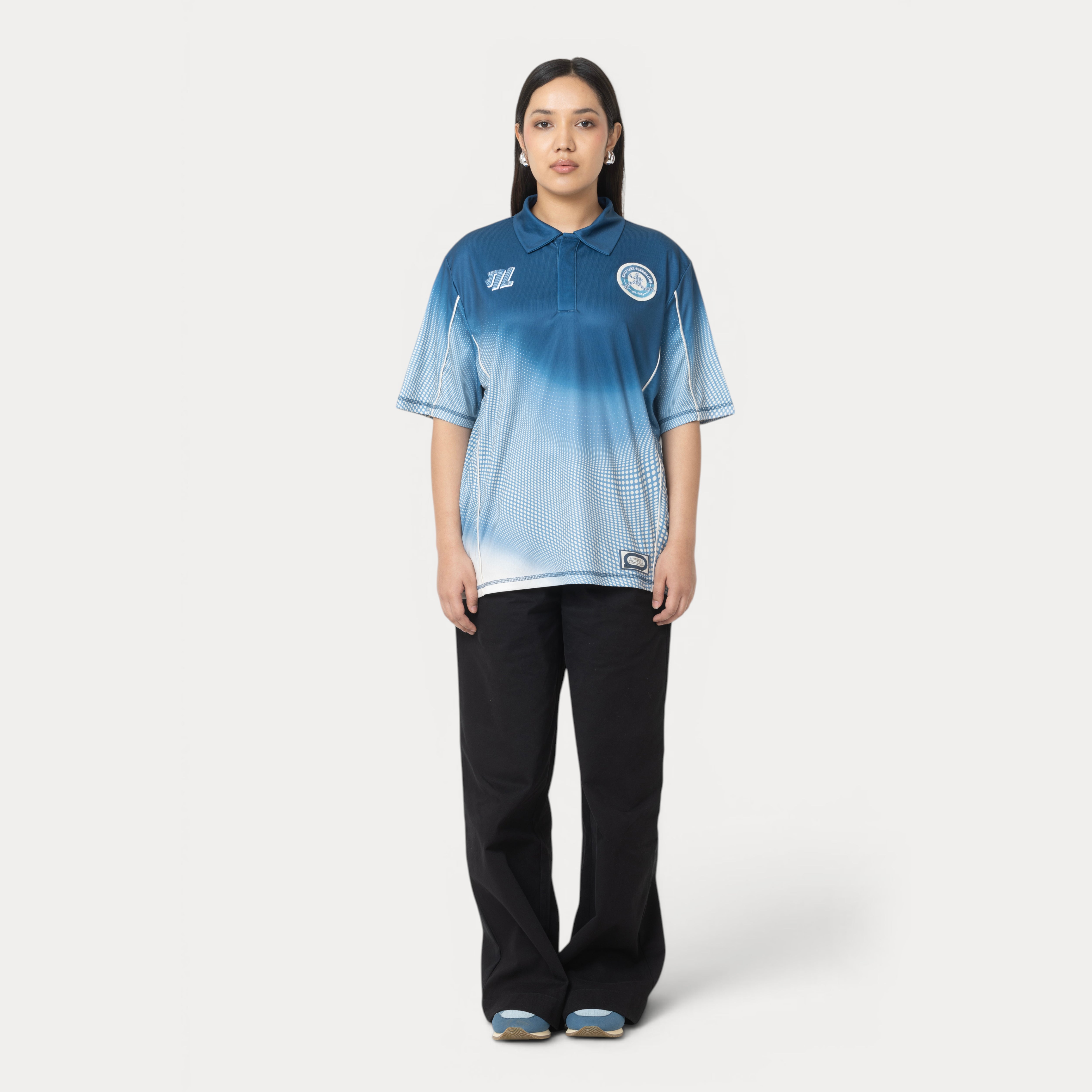 Gully 17 Jersey - Udaan Blue (Polo Neck)