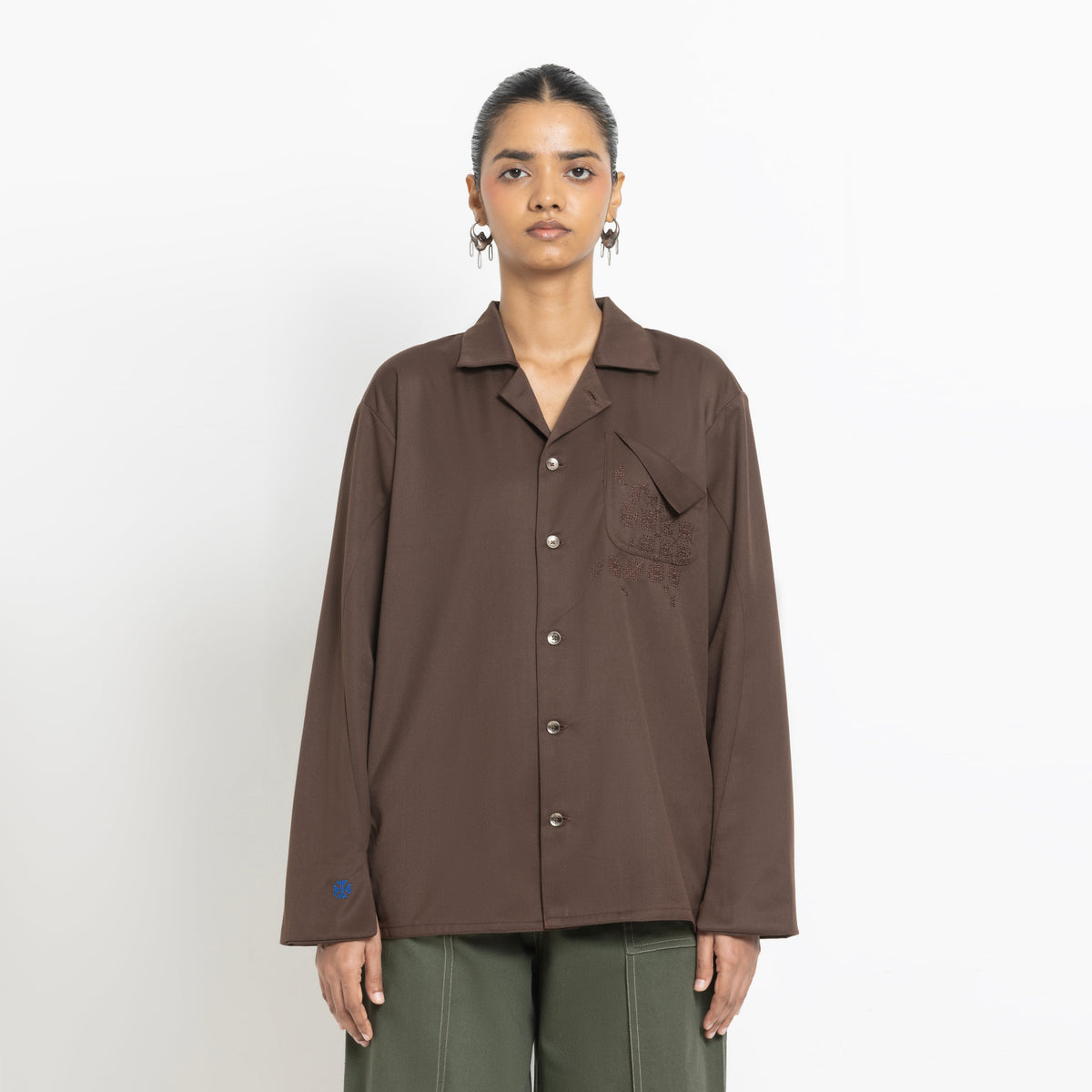 Kara - Workwear Shirt - Dark Brown (Unisex)