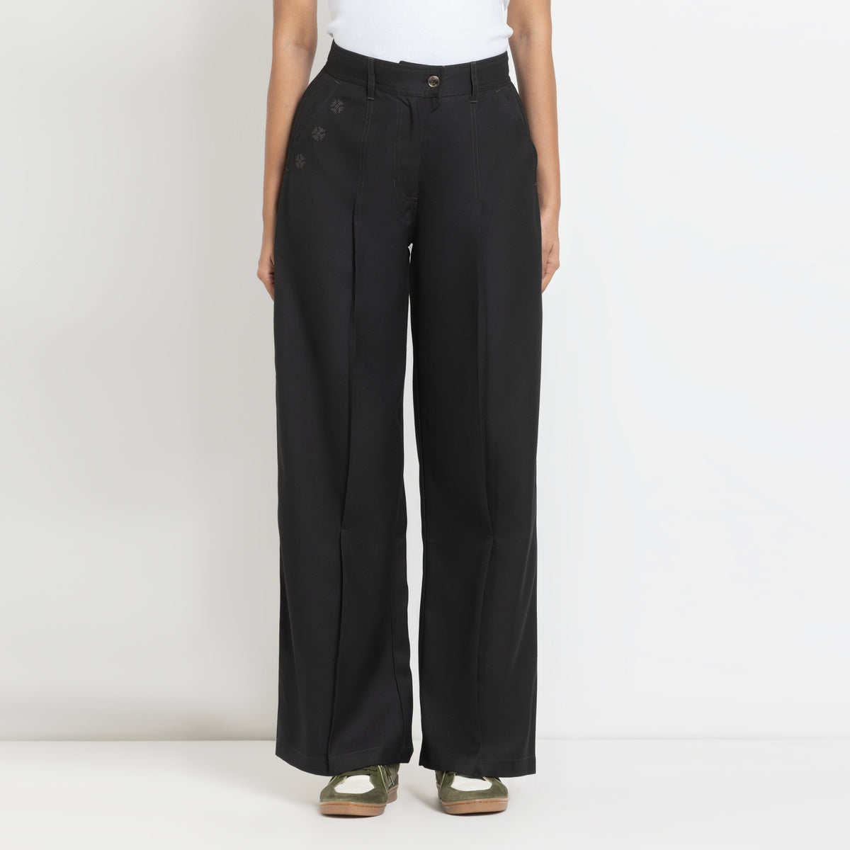 Kara - Pleat Trouser - Black For Women