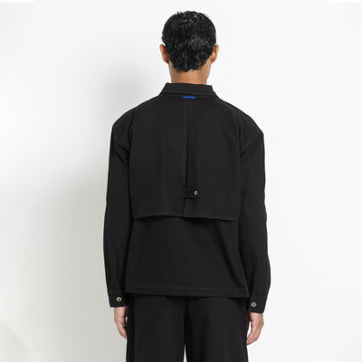 Kara - Utility Shacket - Black (Unisex)