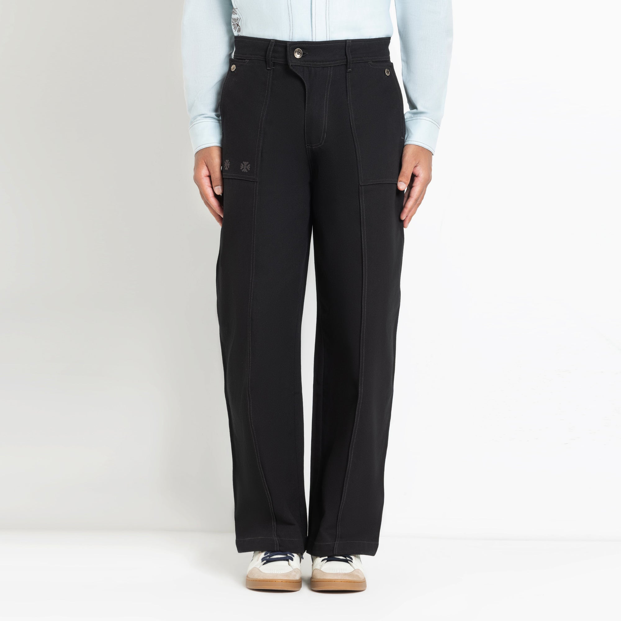 Kara - Pintuck Pant - Black For Men