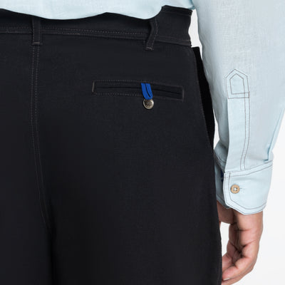 Kara - Pintuck Pant - Black For Men