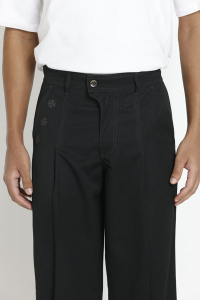 Kara - Pleat Trouser - Black For Men