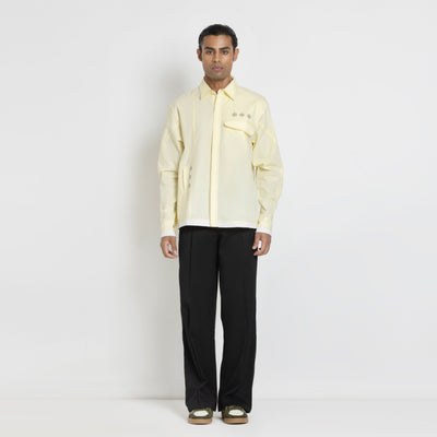 Kara - Deconstructed shirt - Butter Yellow For Men