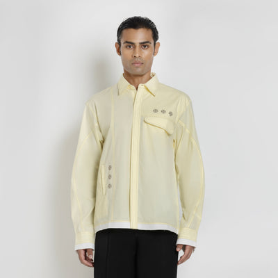 Kara - Deconstructed shirt - Butter Yellow For Men