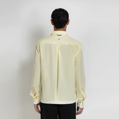 Kara - Deconstructed shirt - Butter Yellow For Men