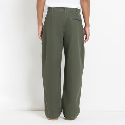 Kara - Pintuck Pant - Olive Green For Men