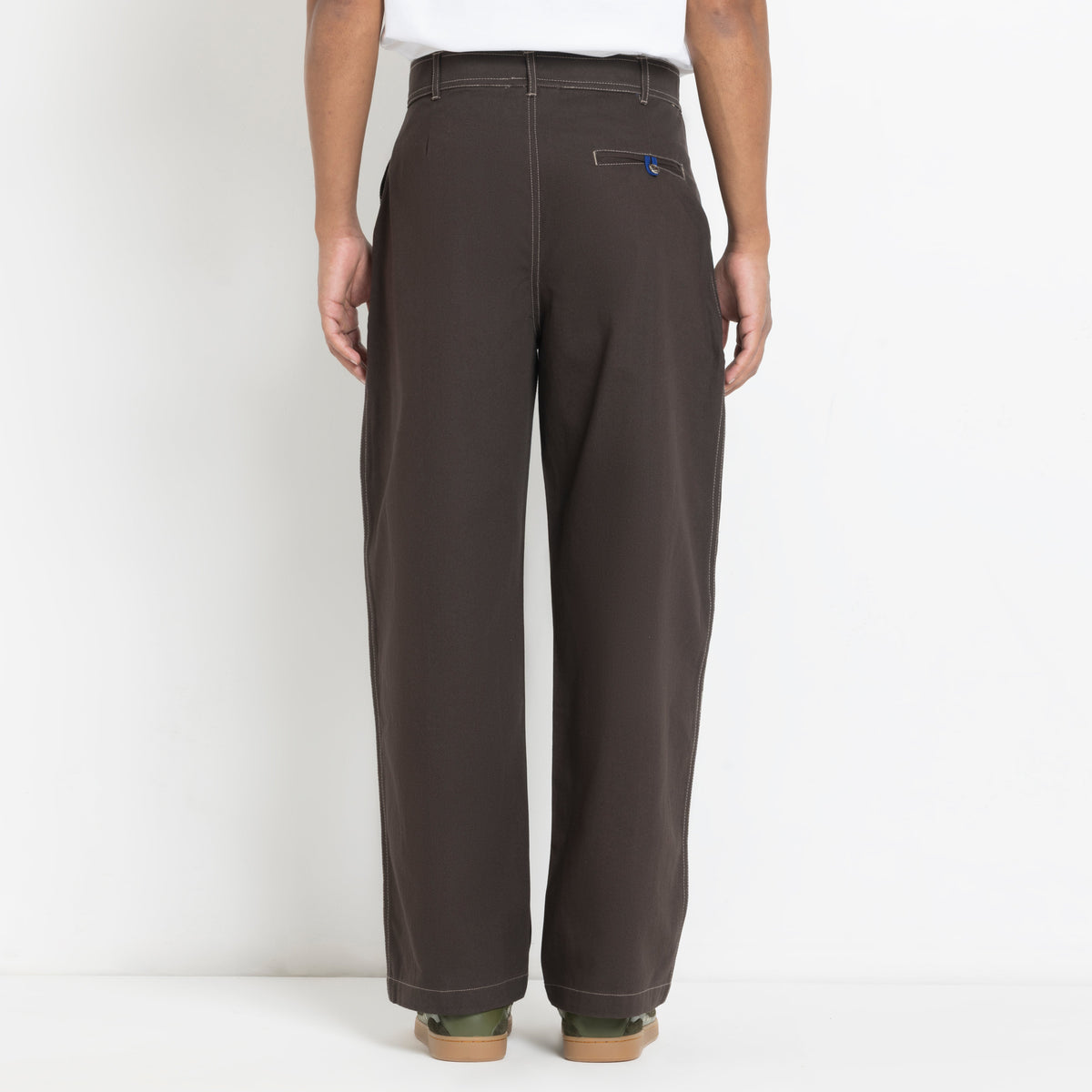 Kara - Pintuck Pant - Dark Brown For Men