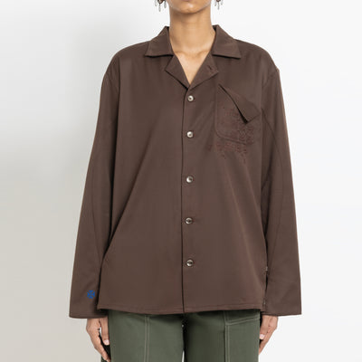 Kara - Workwear Shirt - Dark Brown (Unisex)