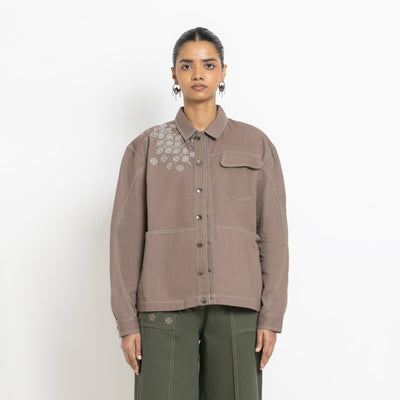 Kara - Utility Shacket - Dark Brown (Unisex)