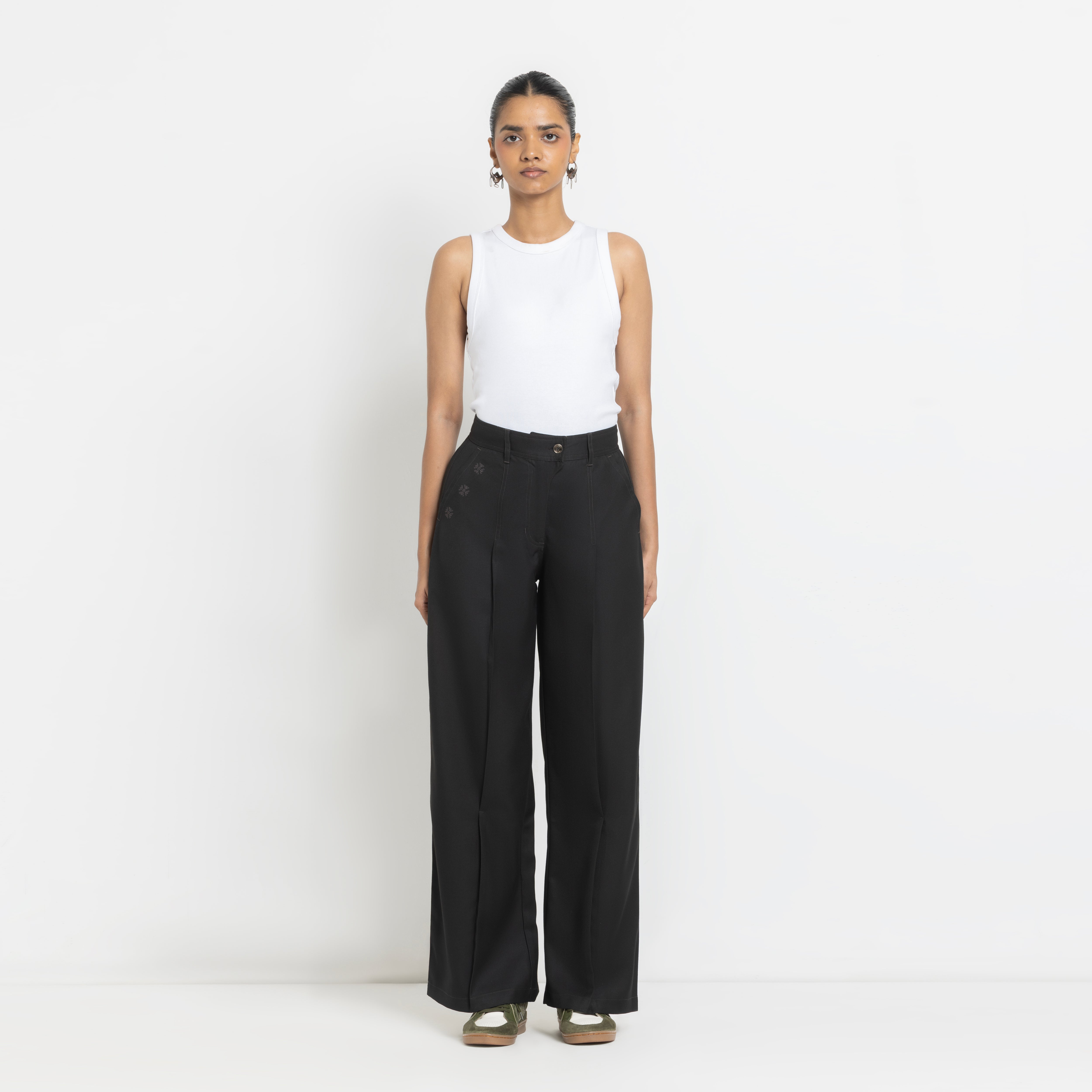 Kara - Pleat Trouser - Black For Women