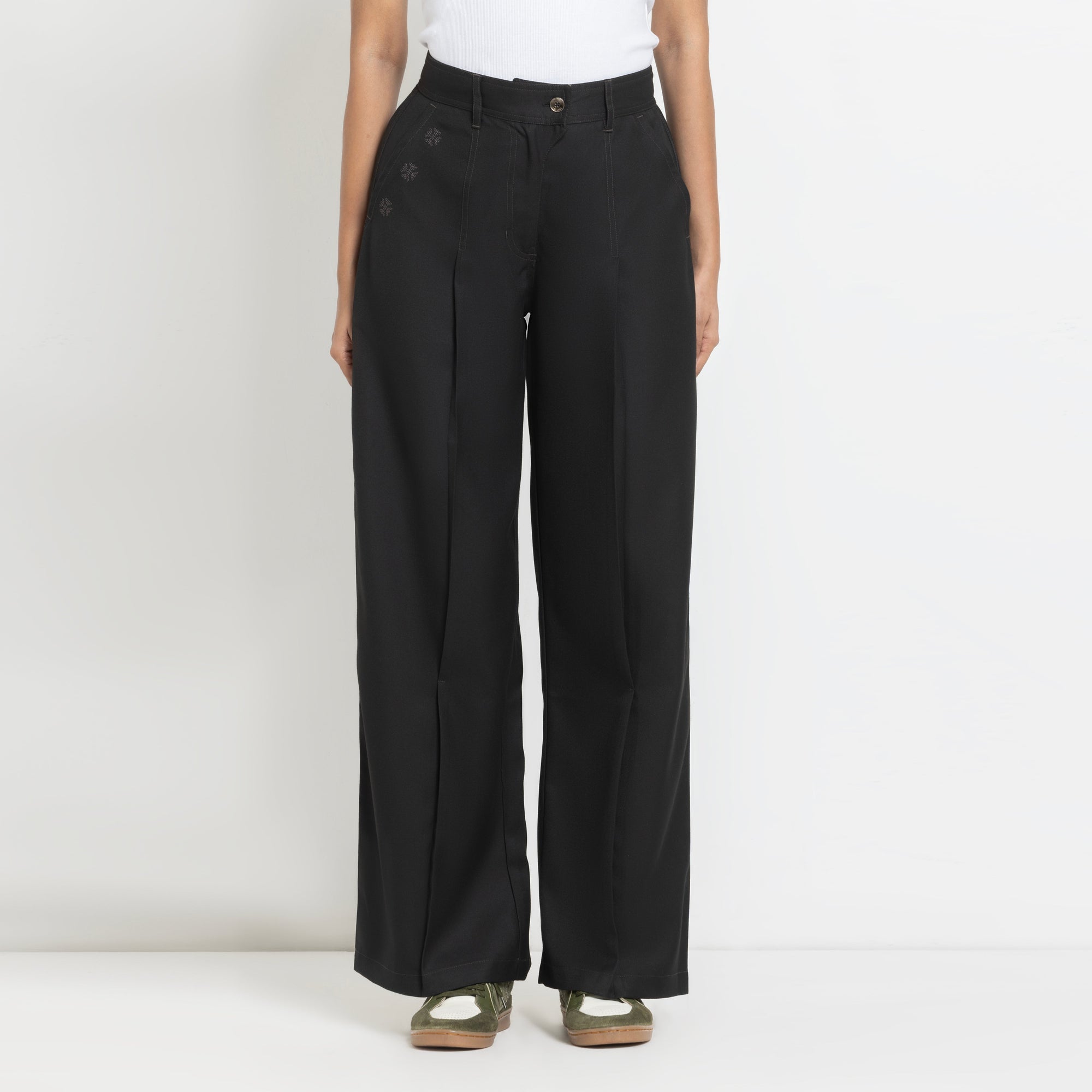 Kara - Pleat Trouser - Black For Women