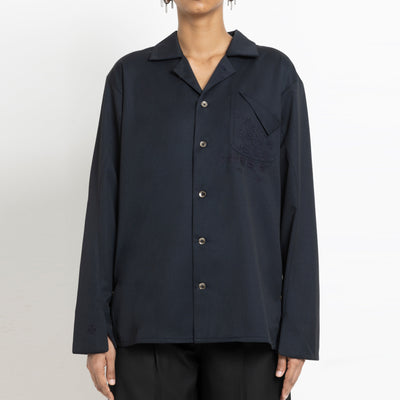 Kara - Workwear Shirt - Navy (Unisex)