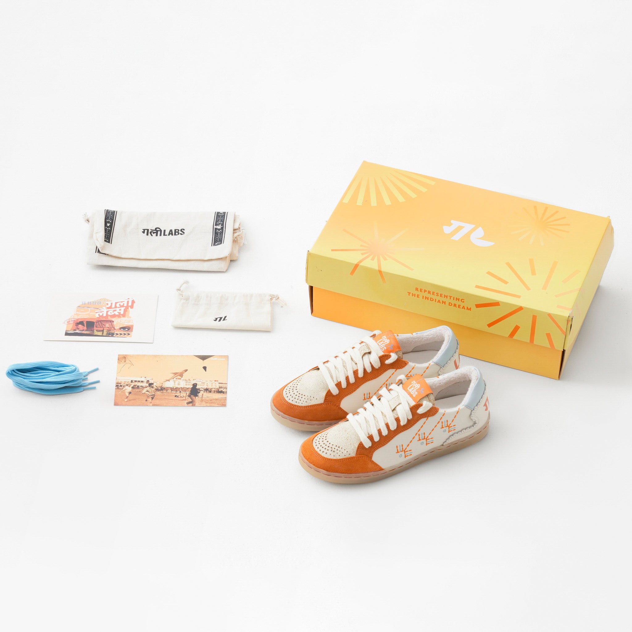 GullyLabs SAAJ ORANGE - Limited Edition Diwali Sneaker | Only 200