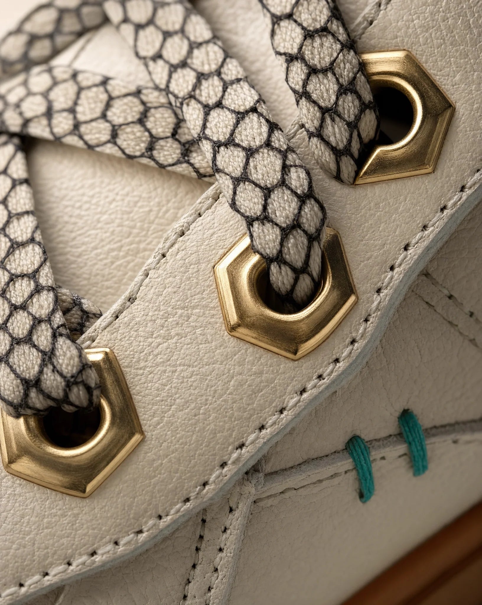 Golden Hexagonal Eyelets
